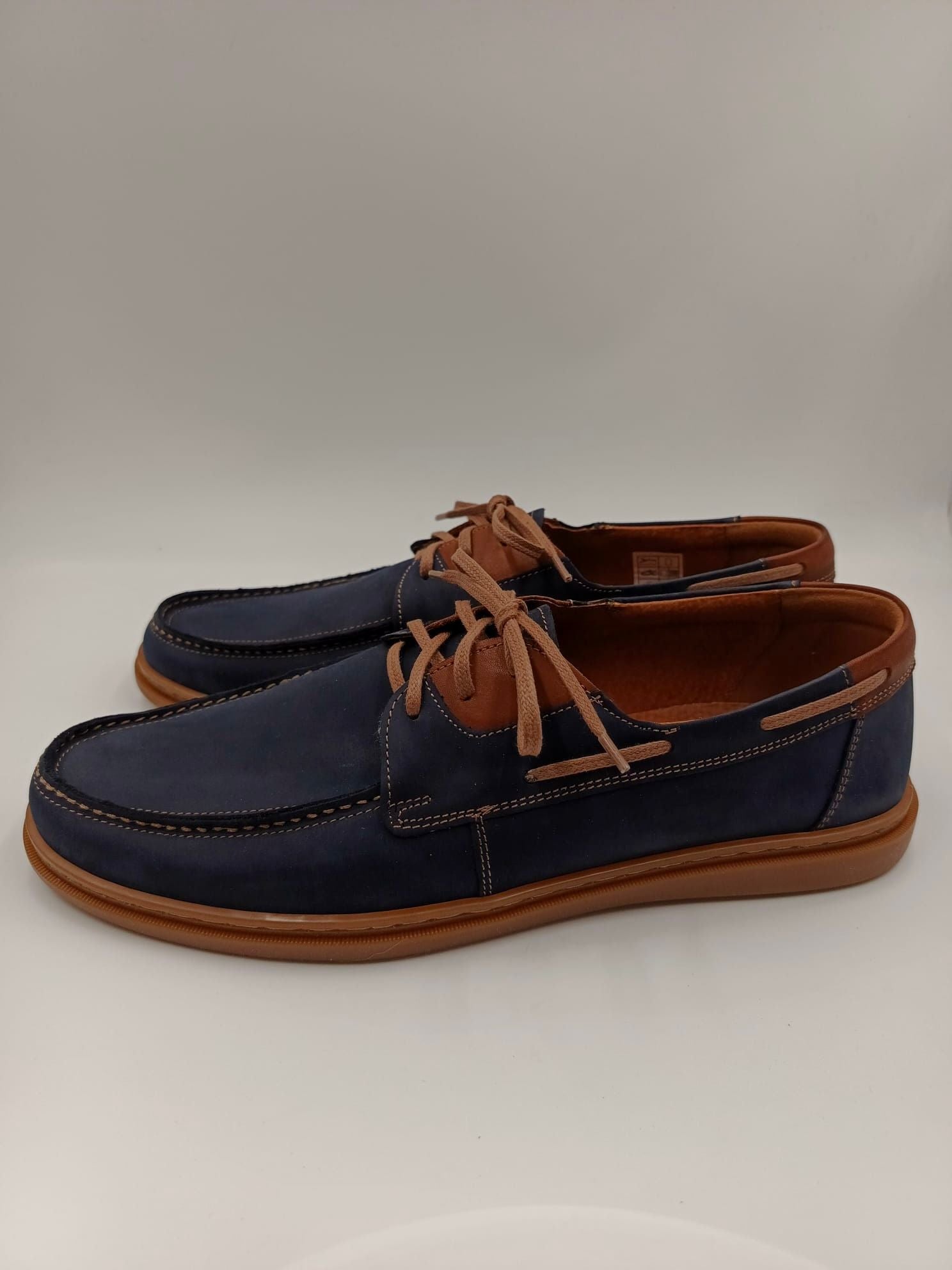 Navy Maverick Cognac | polska produkcja | skora naturalna | ręcznie robione | unikalne | zdrowie dla stop