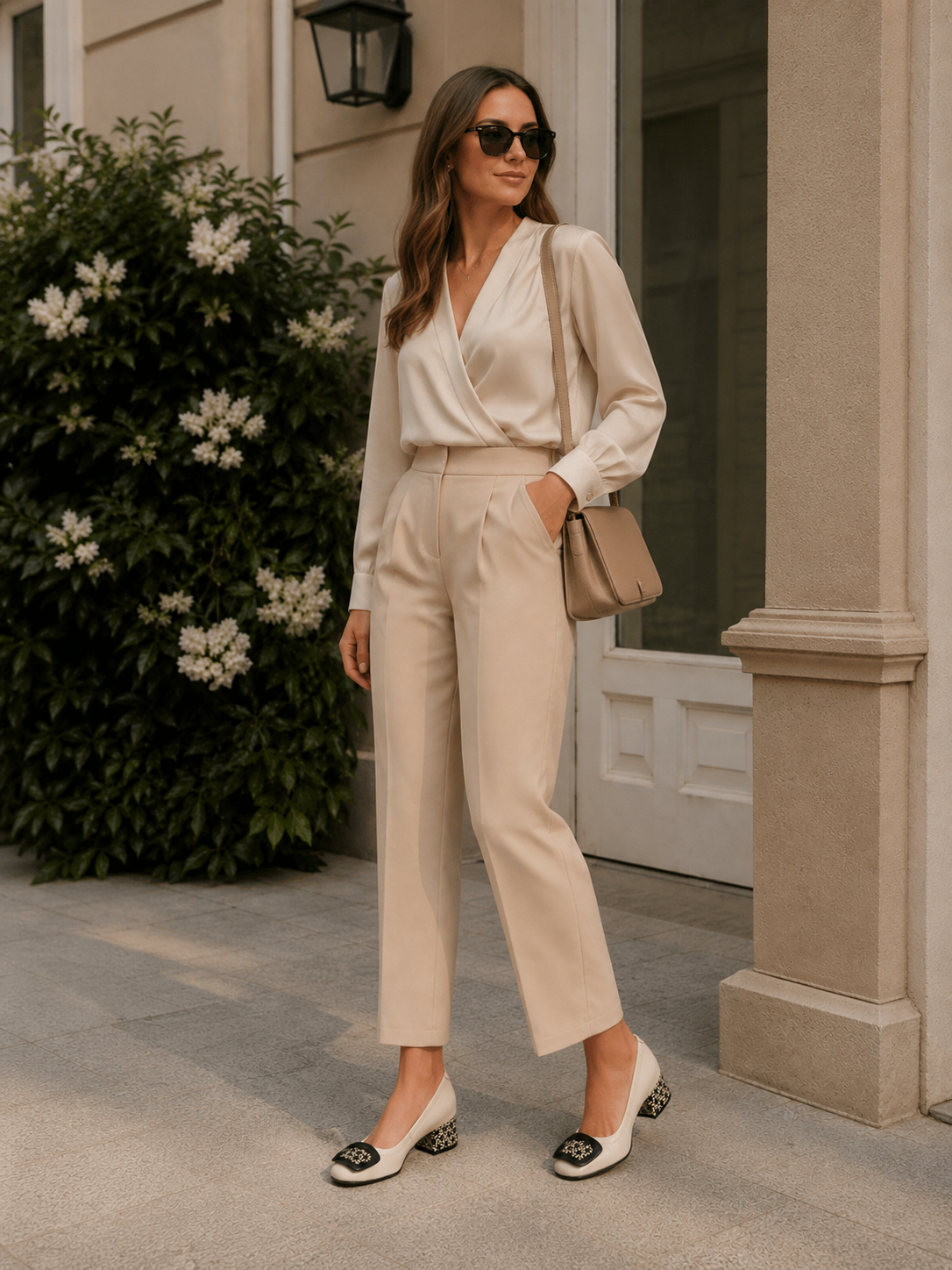 Czółenka damskie skórzane GEOMETRIC czarno-białe – na słupku, geometryczny wzór, polska produkcja | Pławny Shoes