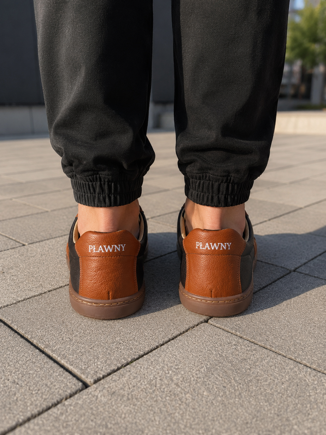 Buty barefoot męskie skórzane GINGER BROWN brązowe – szeroki nosek, pianka memory 5 mm, polska produkcja | Pławny Shoes