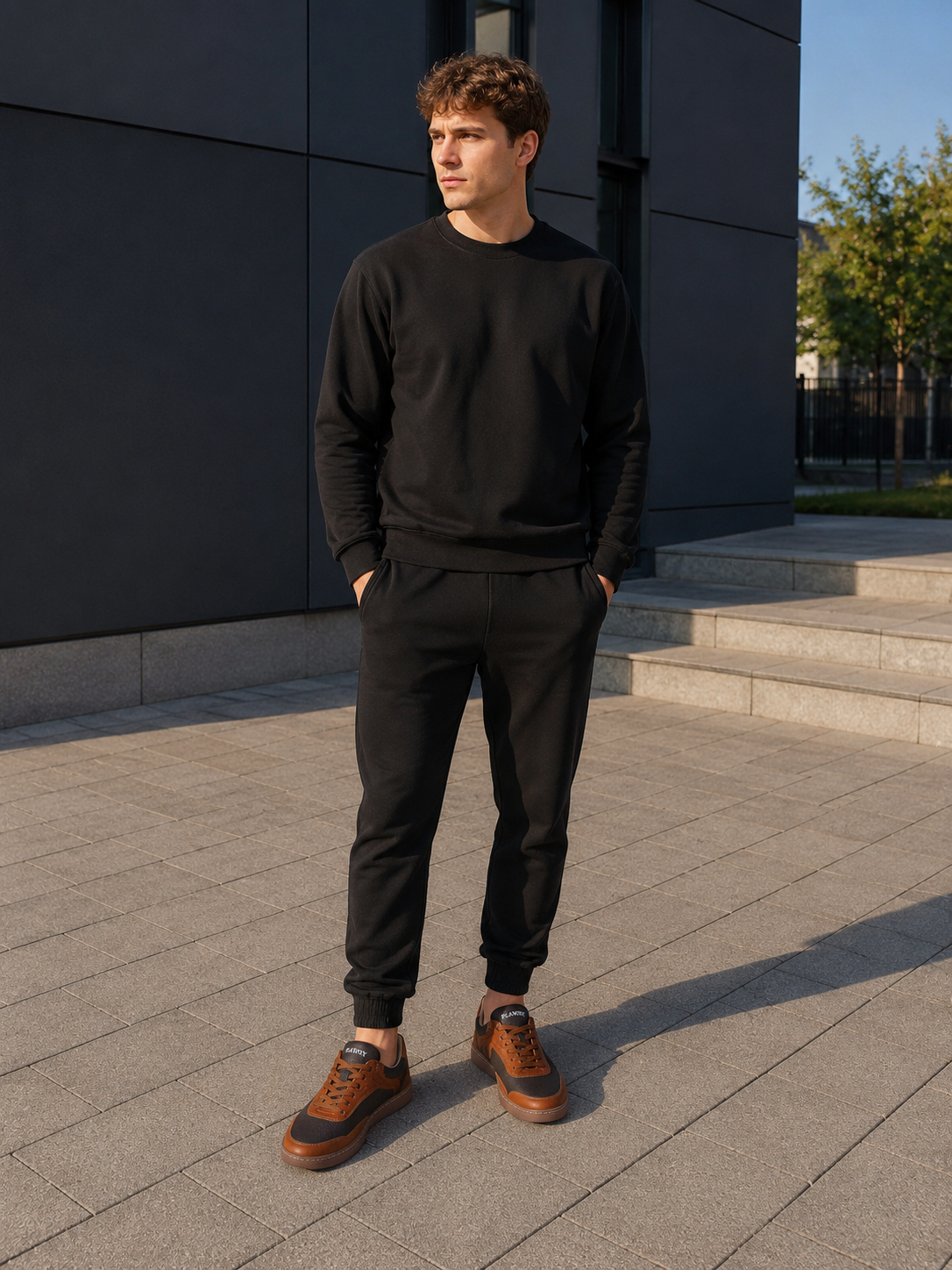 Buty barefoot męskie skórzane GINGER BROWN brązowe – szeroki nosek, pianka memory 5 mm, polska produkcja | Pławny Shoes