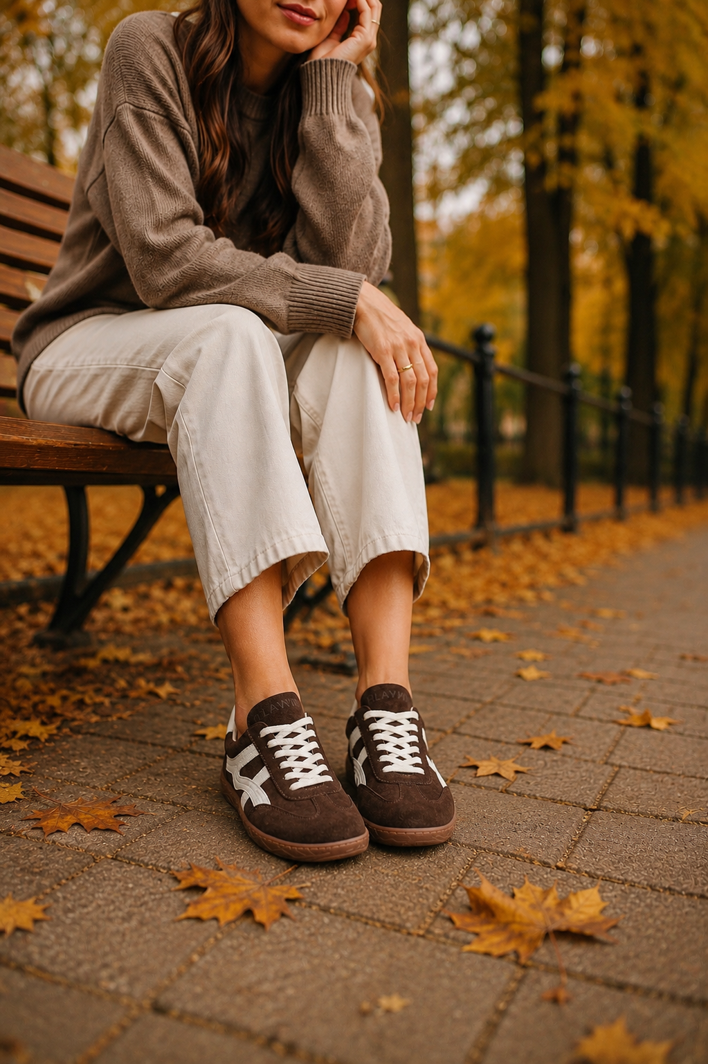 Buty barefoot damskie brązowe Plawny Hazel lekkie wygodne polska produkcja skóra naturalna