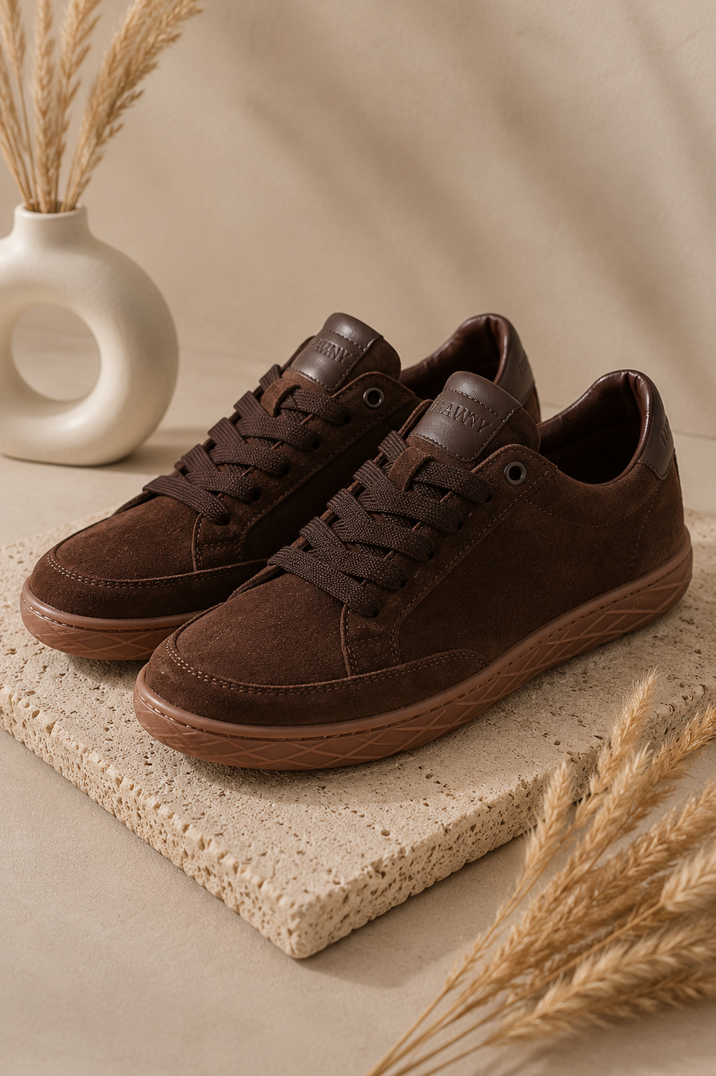 Buty barefoot Czekoladowy Zamsz Pławny Classic, lekkie, wygodne, skóra naturalna, polska produkcja