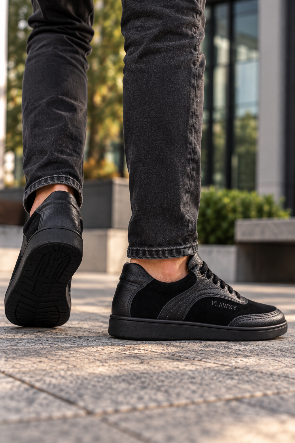 Męskie Buty Barefoot Plawny Black – Naturalna Swoboda i Rzemieślnicza Trwałość