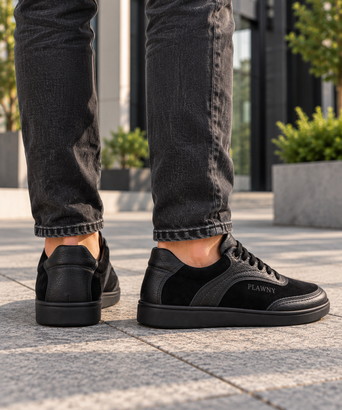 Męskie Buty Barefoot Plawny Black – Naturalna Swoboda i Rzemieślnicza Trwałość