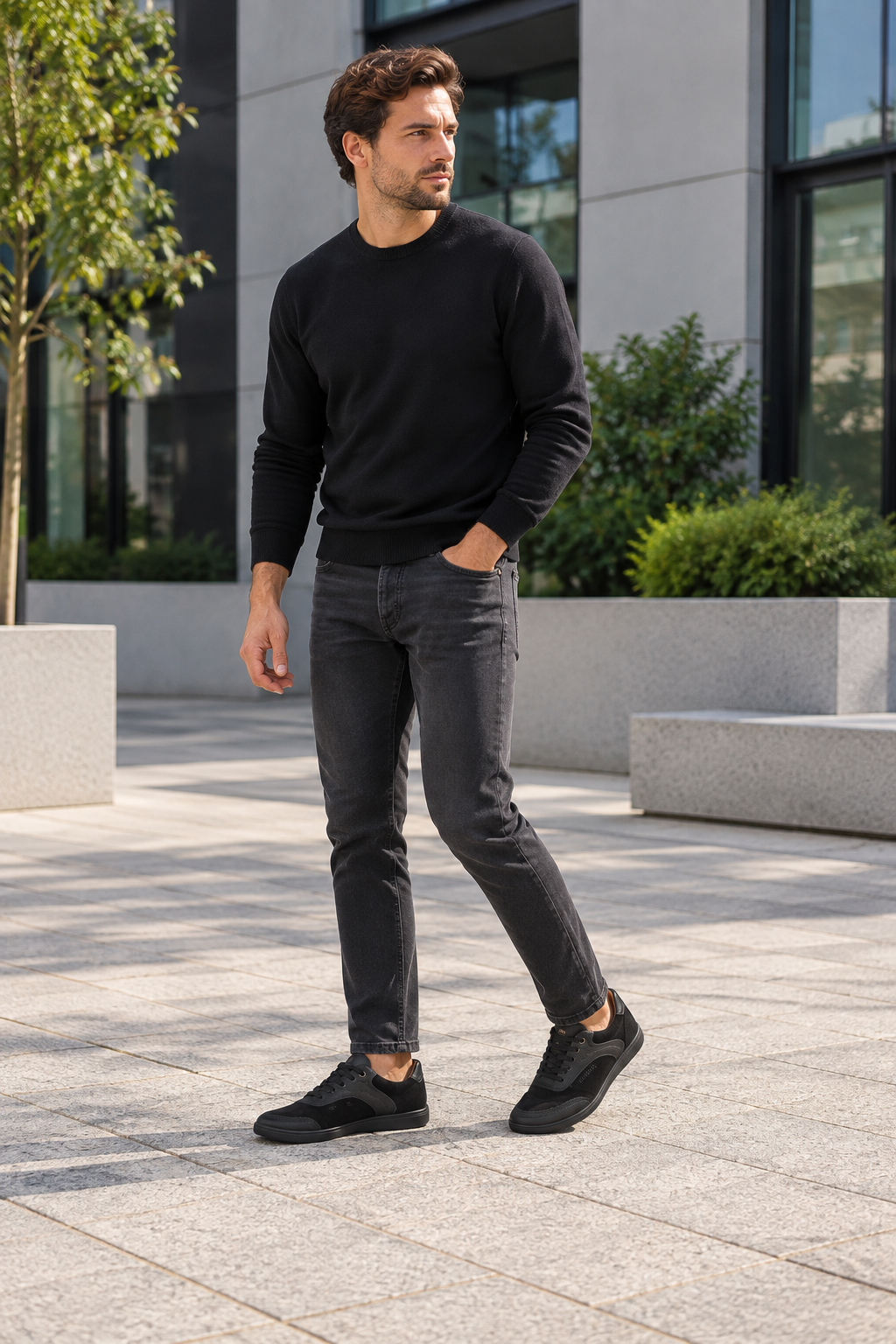 Męskie Buty Barefoot Plawny Black – Naturalna Swoboda i Rzemieślnicza Trwałość