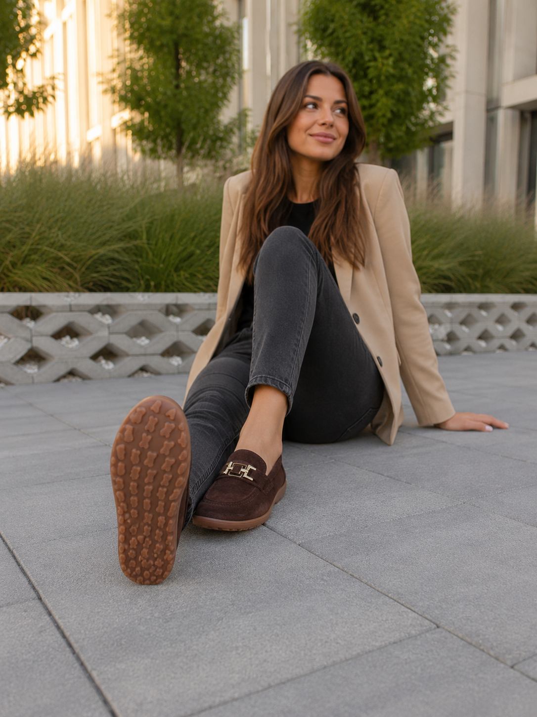 Zamszowe Mokasyny Barefoot Plawnyshoes Czekoladowe – Spód Szyty & Pianka Memory 5 mm
