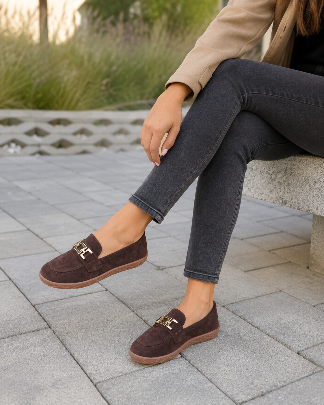 Zamszowe Mokasyny Barefoot Plawnyshoes Czekoladowe – Spód Szyty & Pianka Memory 5 mm
