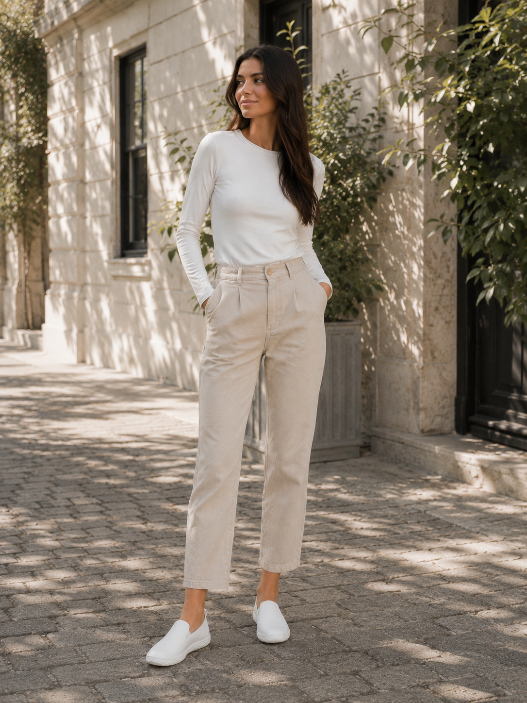 Buty barefoot damskie ESSENCE białe – wsuwane, szeroki nosek, lekkie, polska produkcja | Pławny Shoes